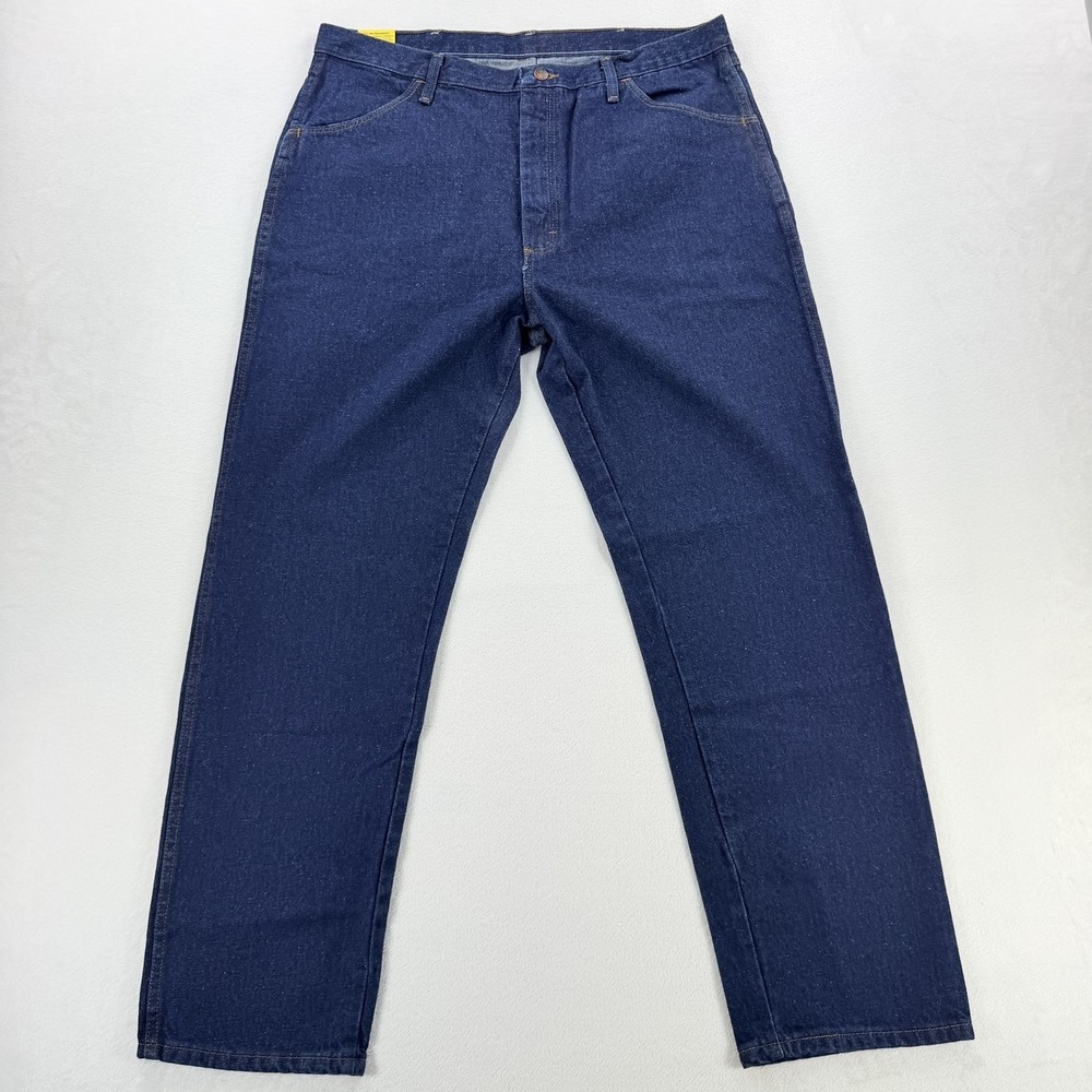 Rustler Jeans Mens 40x32 Blue NWT Regular Fit Straight Leg Dark Wash 87619PW